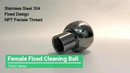 Sanitary SS316L/Stainless Steel Tank Fitting Clamp/Weld/Thread/Bolted Rotary Spray Cleaning Head Ball